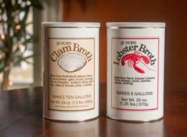 St Ours Clam Broth and Lobster Broth Canisters